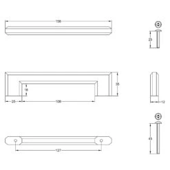 Binary Pull Handle 9 Binary Pull Handle -Doorway Designs Store Industrial Binary Pull VF086