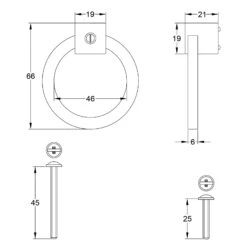 Ring Cabinet Pull -Doorway Designs Store Industrial Ring Pull