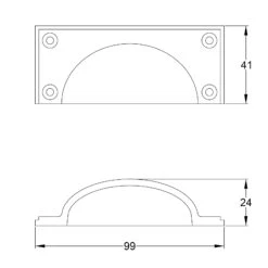 Hammered Cup Handle 17 Hammered Cup Handle -Doorway Designs Store KitchenCUP502