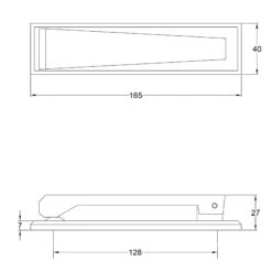 Slim Door Knocker -Doorway Designs Store KnockerJPEGUK K1310