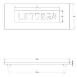 Embossed Letter Plate 11 Embossed Letter Plate -Doorway Designs Store LetterPlateUK V845JPEGcopy