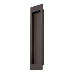 Rectangular Flush Pull 12 Rectangular Flush Pull -Doorway Designs Store Matt Bronze Rectangular Flush Pull
