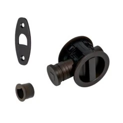 Tubular Lock With Round Privacy Turn & Release 12 Tubular Lock With Round Privacy Turn & Release -Doorway Designs Store Matt Bronze Round Privacy Tubular Lock