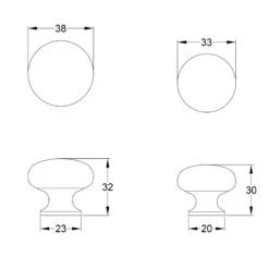 Hammered Mushroom Cabinet Knobs 27 Hammered Mushroom Cabinet Knobs -Doorway Designs Store MushroomKNOB506 07