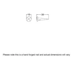 Rosehead Nails 12 Rosehead Nails -Doorway Designs Store NAI02