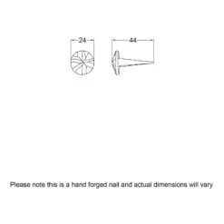 Hand Forged Large Round Head Nail 8 Hand Forged Large Round Head Nail -Doorway Designs Store NAI09