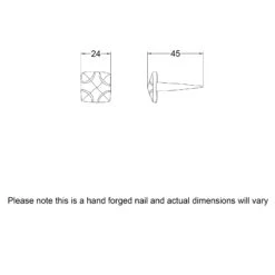 Hand Forged Rustic Door Stud 8 Hand Forged Rustic Door Stud -Doorway Designs Store NAI13