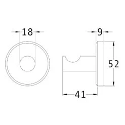 Oxford Towel Robe Hook 10 Oxford Towel Robe Hook -Doorway Designs Store OXF HOOK