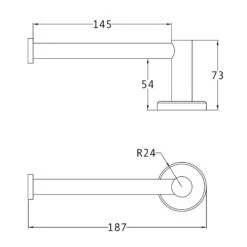 Oxford Toilet Roll Holder 10 Oxford Toilet Roll Holder -Doorway Designs Store OXF PAPER