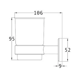 Oxford Tumbler Holder 10 Oxford Tumbler Holder -Doorway Designs Store OXF TUMBLER