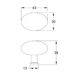 Hammered Oval Cabinet Knob 17 Hammered Oval Cabinet Knob -Doorway Designs Store OvalKnobKNOB08