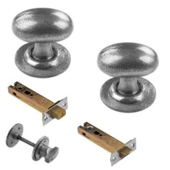 Oval Cast Iron Door Knobs 29 Oval Cast Iron Door Knobs -Doorway Designs Store OvalPewter4InchBathroomSet