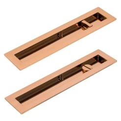Plain Rectangular Flush Pull - Privacy Set 35 Plain Rectangular Flush Pull - Privacy Set -Doorway Designs Store PBRON 47ca99d3 5eea 48db 887c e6ee8fad3c03