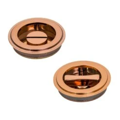 Art Deco Round Flush Pull - Privacy Set -Doorway Designs Store PBRON c0e70725 4b02 4e9b a75a 31b6fad69563