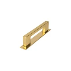 Metro Pull Handles On Backplate 24 Metro Pull Handles On Backplate -Doorway Designs Store PL0337 96 PB