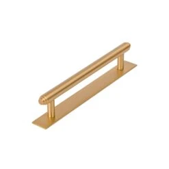 Step Pull Handles On Backplate 32 Step Pull Handles On Backplate -Doorway Designs Store PL4410 128 SB