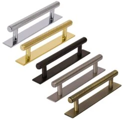 Knurled Pull Handles On Backplate