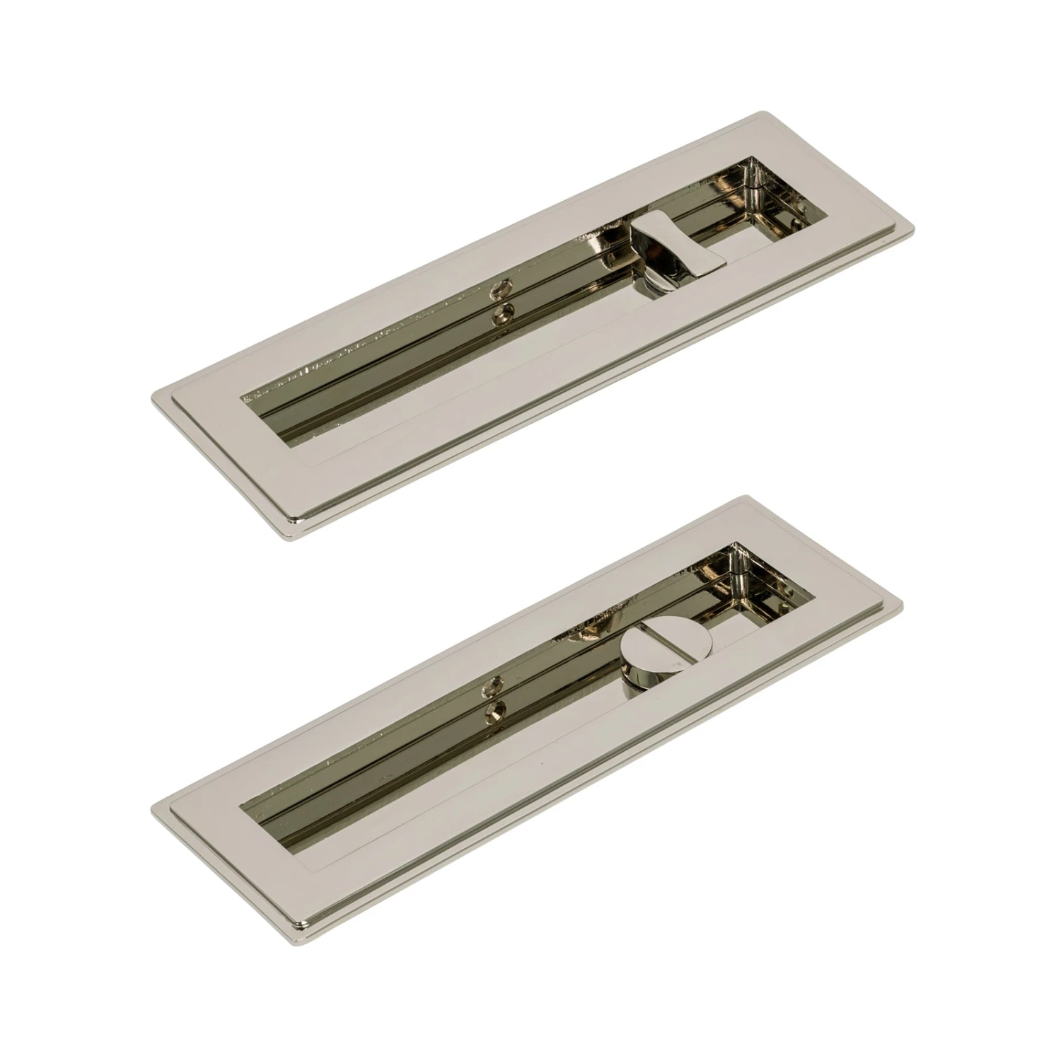Art Deco Rectangular Flush Pull - Privacy Set 10 Art Deco Rectangular Flush Pull - Privacy Set - Image 10