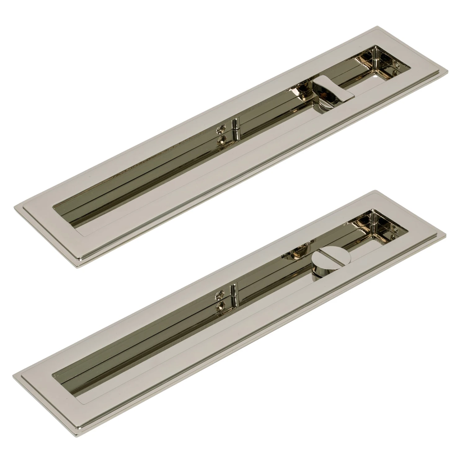 Art Deco Rectangular Flush Pull - Privacy Set 19 Art Deco Rectangular Flush Pull - Privacy Set - Image 19