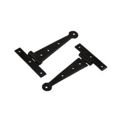 Penny End T Hinges Black 18 Penny End T Hinges Black -Doorway Designs Store PennyTHinges Blk 6in