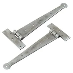 Penny End T Hinges Pewter -Doorway Designs Store PennyTHinges Pew 12in