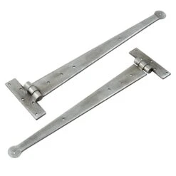 Penny End T Hinges Pewter -Doorway Designs Store PennyTHinges Pew 18in