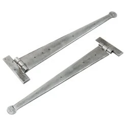 Penny End T Hinges Pewter -Doorway Designs Store PennyTHinges Pew 24in