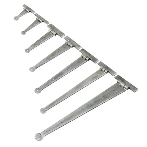 Penny End T Hinges Pewter