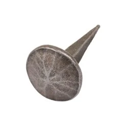 Hand Forged Large Round Head Nail 10 Hand Forged Large Round Head Nail -Doorway Designs Store PewterHammered