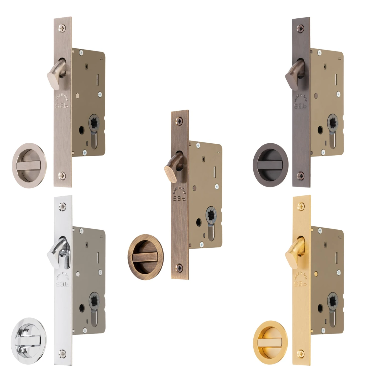Sliding Door Lock Set With Round Privacy Turn 1 Sliding Door Lock Set With Round Privacy Turn