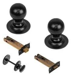 Round Cast Iron Door Knobs 25 Round Cast Iron Door Knobs -Doorway Designs Store ROundBlack4InchBathroomSet