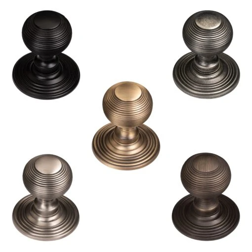 Reeded Door Knobs Old English Collection