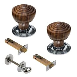 Ringed Door Knobs Rosewood & Ebonised 39 Ringed Door Knobs Rosewood & Ebonised -Doorway Designs Store RingedRosewoodChromeLatchSet4InchBathroom 9e87e877 850b 49f8 a9ae b8988fd99746