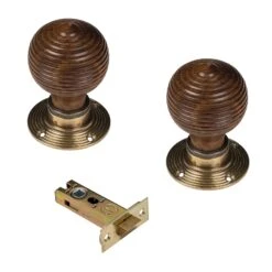 Beehive Door Knobs Rosewood & Ebonised 28 Beehive Door Knobs Rosewood & Ebonised -Doorway Designs Store RosewoodBeehve Door Knobs Rosewood 3 inch Latch Set