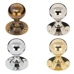 Round Brass Door Knobs