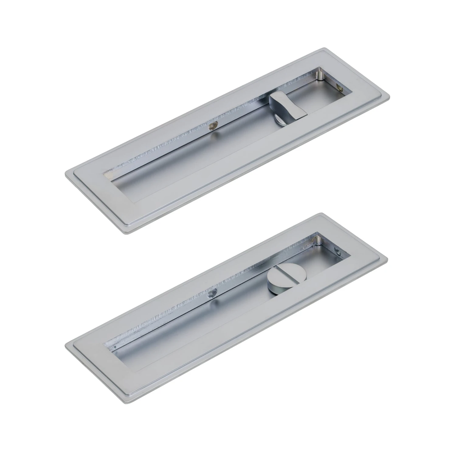 Art Deco Rectangular Flush Pull - Privacy Set 11 Art Deco Rectangular Flush Pull - Privacy Set - Image 11