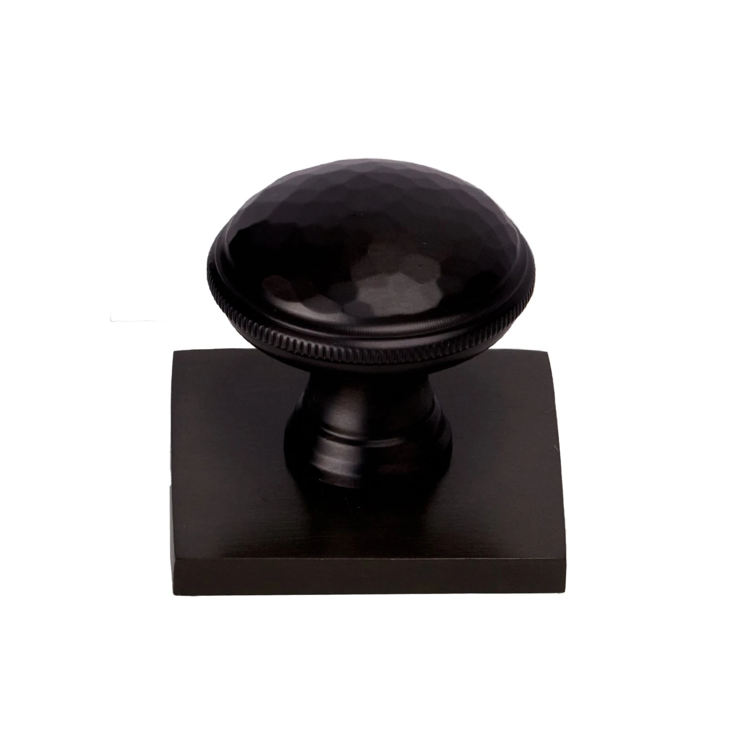 Hand Beaten Cabinet Knobs On Square Backplate 6 Hand Beaten Cabinet Knobs On Square Backplate - Image 6