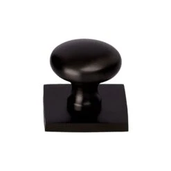 Round Cabinet Knobs On Square Backplate -Doorway Designs Store SQ113 32 MB