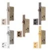 Sliding Door Lock Set With Square Privacy Turn