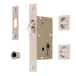 Sliding Door Lock Set With Square Privacy Turn -Doorway Designs Store SQ2308 50 SN 5df70cd6 7081 4fac 977b c2a2dff693e3