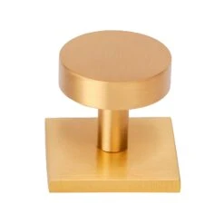 Disc Cabinet Knobs On Square Backplate 18 Disc Cabinet Knobs On Square Backplate -Doorway Designs Store SQ3880 32 SB