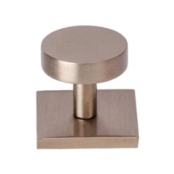 Disc Cabinet Knobs On Square Backplate 16 Disc Cabinet Knobs On Square Backplate -Doorway Designs Store SQ3880 32 SN