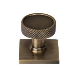 Florence Knurled Cabinet Knobs On Square Backplate 17 Florence Knurled Cabinet Knobs On Square Backplate -Doorway Designs Store SQ4648 32 AT