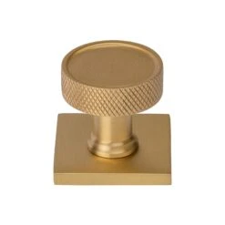 Florence Knurled Cabinet Knobs On Square Backplate 18 Florence Knurled Cabinet Knobs On Square Backplate -Doorway Designs Store SQ4648 32 SB