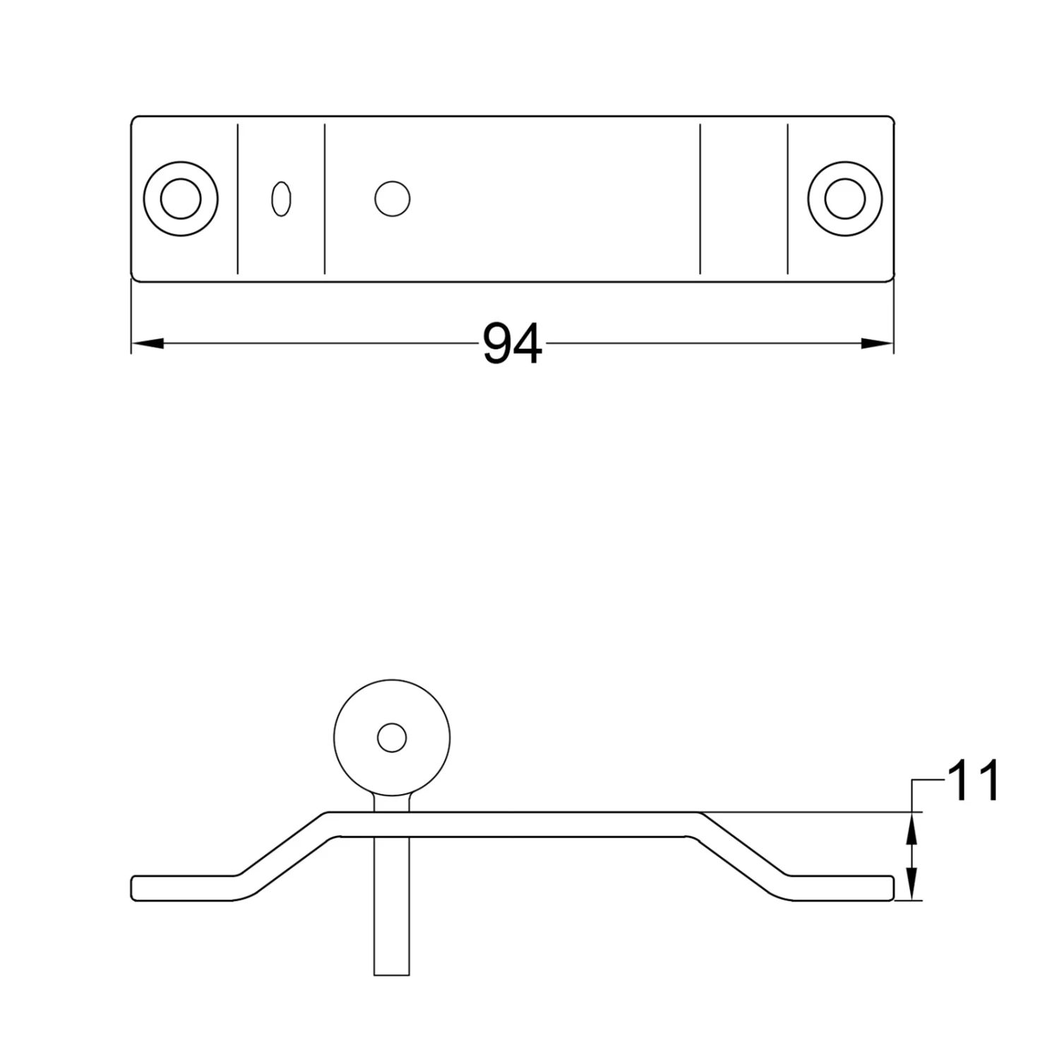 Fine Locking Staple Pewter 3 Fine Locking Staple Pewter - Image 3