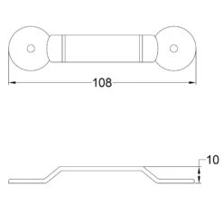Penny End Screw-On Staple Pewter -Doorway Designs Store ScrewOnPenny 19252980 8481 4f27 8b59 6e9319f55d55