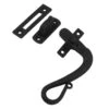 Black Shepherds Crook Window Fastener