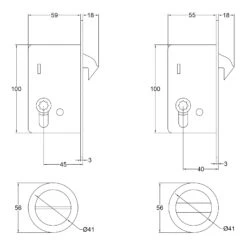 Sliding Door Lock Set With Round Privacy Turn 17 Sliding Door Lock Set With Round Privacy Turn -Doorway Designs Store SlidingDoorLockSetwithRoundPrivacyTurn