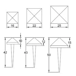 Pyramid Door Studs -Doorway Designs Store StudDrawings 3997b299 c6f5 4a14 941f 986316b327cf