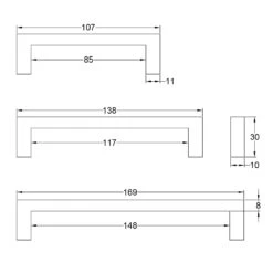 City Pull Handles 23 City Pull Handles -Doorway Designs Store UK C0339JPEG